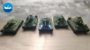 Сборка советского среднего танка Т-34-76 и Т-34-85 из бумаги
