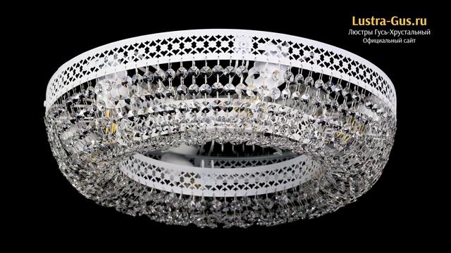 Хрустальная люстра «Венеция Кольцо №6 белая патина» - Гусь-Хрустальный завод смотреть онлайн