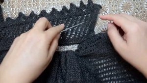 Пуховая шаль. Часть 2.  Присоединяю кайму. Стираю и растягиваю платок.