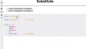 Beginner Perl Maven tutorial: 10.6 - substitution