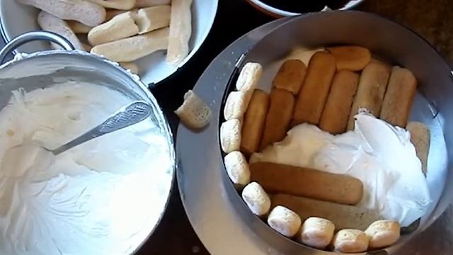 Тирамису. Сборка тирамису в форме для торта. Многократно проверенный рецепт. смотреть онлайн