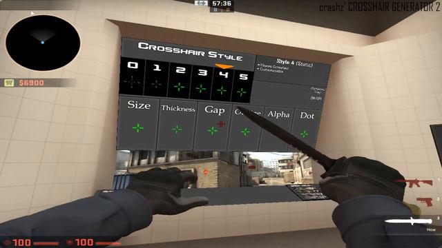 Как настроить прицел в CS:GO смотреть онлайн