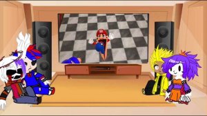 Food Family + Final.EXE react to Mario smash or pass
