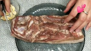 САЛО ПО-УКРАИНСКИ// Подчеревок запеченный в духовке с кориандром и чесноком//