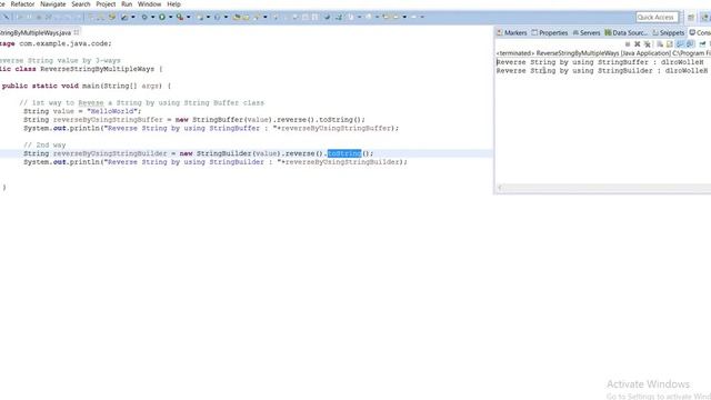 How To Reverse a String | JAVA смотреть онлайн