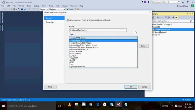 SSRS - Creating Your First Report