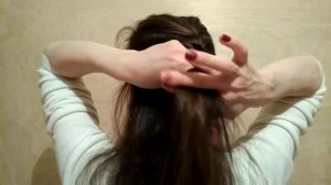 Колосок на себе. French braid your own hair.