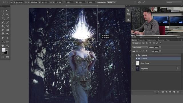 Use Photoshop Shapes! Create A Crown Of Light! смотреть онлайн