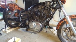 Honda Shadow VT1100 1992 Engine removal