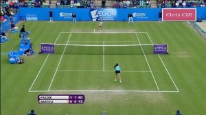 Tamira Paszek v. Marion Bartoli 2012 Eastbourne SF highlights