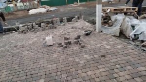 укладка тротуарной плитки старый город