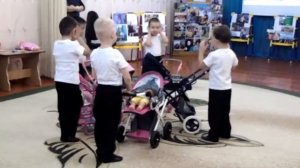 Шуточная сценка с колясками. средняя группа Д.с №1 "ромашка"