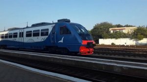 Поезд РА2 первый раз приехал на станцию Айвазовская,Феодосия.