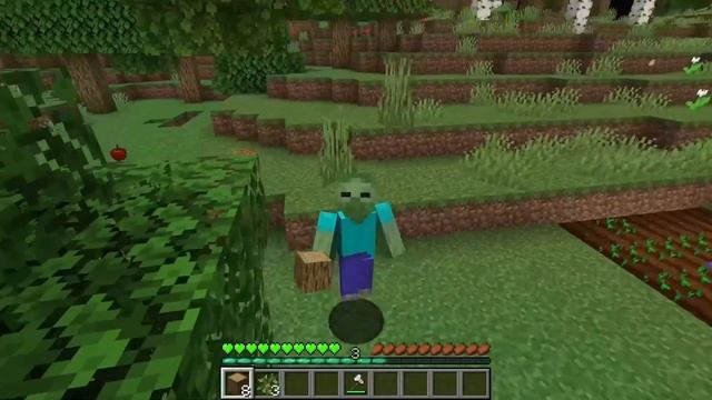 WOW! Secret House Inside Zombie Challenge in Minecraft ! MONSTER SCHOOL my craft Battle смотреть онлайн