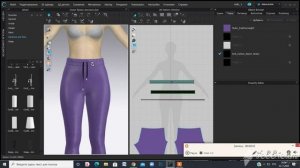 CLO 3D 4 часть - пояс на трикотажных брюках со шнурком