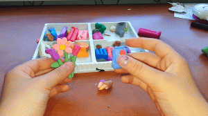 Лепка Цветов из Пластилина Лепим ящик с мороженым Видео Лепка Для Детей