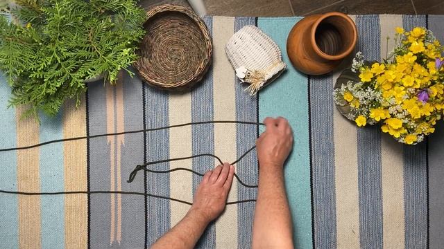 Как сделать ПОДВЕС из ВЕРЕВОЧКИ для цветочного горшка - очень простой и эффектный способ!
