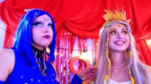 Домики одного цвета челлендж! Девушка день vs девушка ночь!