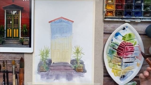 Урок по акварели "Больше красок!" смотреть онлайн