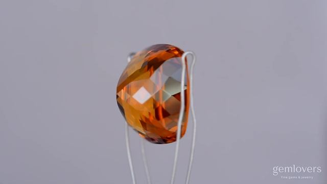 Оранжевый цитрин в огранке кушон 26.11ct смотреть онлайн