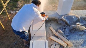 Штробы в газобетоне фрезером