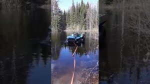 Болотоход / Каракат/.Вепрь 5М. Пробный спуск в воду. Проверка на устойчивость.