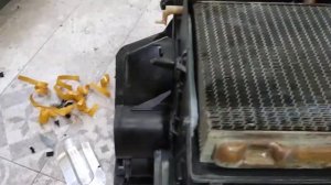 Продолжение сборки панели печки Опель Вектра А