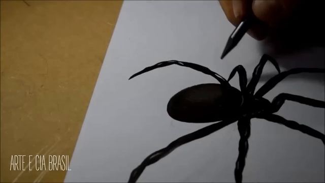 Desenho de Aranha em 3D - 3D Spider Design смотреть онлайн