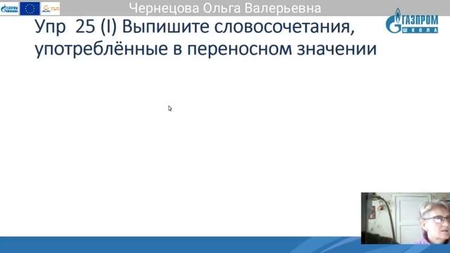 8 класс Русский язык Чернецова Ольга Валерьевна