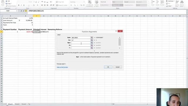 How to create a loan amortization table in Excel - Microsoft Excel Tutorial смотреть онлайн