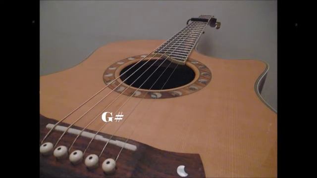 Tuning Video. Standard Guitar Tuning with Capo on 1st fret (F, A#, D#, G#, C, F) смотреть онлайн