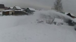 Снегоуборщик (Чистка снега на крыше)