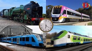 Изучаем цвета и поезда, железнодорожный транспорт для детей. Обучающее видео