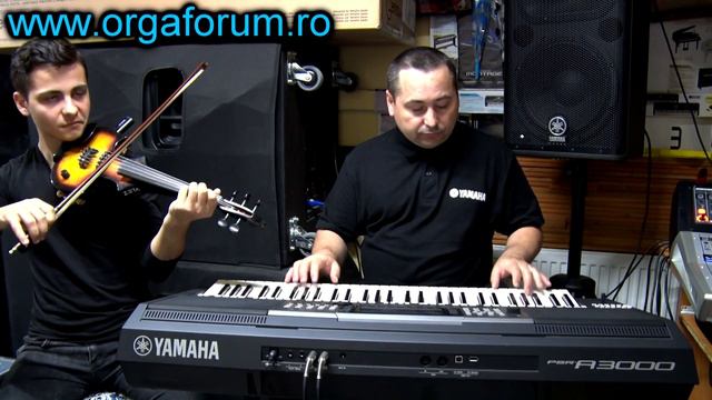 YAMAHA PSR A3000 + o vioara live - la repetitie смотреть онлайн