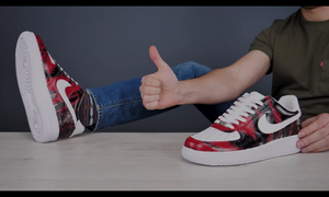 Покраска Nike красовка в соответствии с вашими пожеланиями и понравившимися цветами своими руками ,