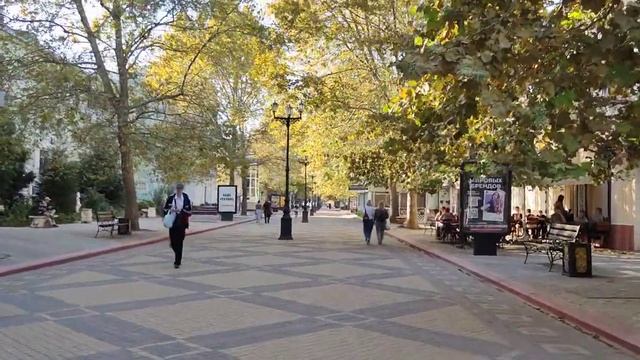 Прогулка по главной улице Керчи, КРЫМ. Центр. Летнее настроение. смотреть онлайн