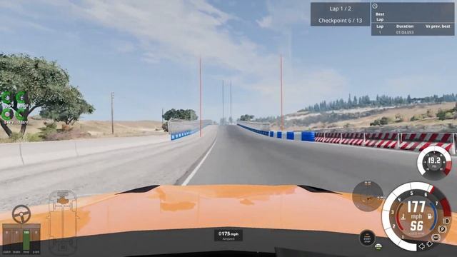 West Coast Trial: 2017 Nissan GTR R35 (Beamng Drive) смотреть онлайн