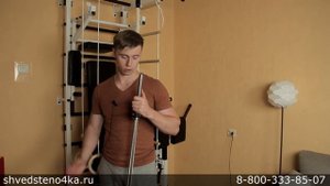 Купить усиленную шведскую стенку. Уникальная шведская стенка с турником, скамьей и гиперэкстензией