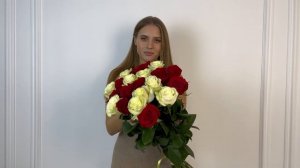 Купить 21 розу Букет №1 на FlowBeri ru