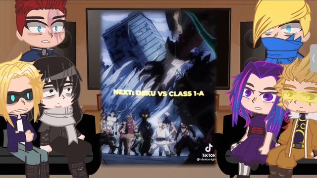 Pro Heroes+Lady Nagant react to Deku vs Class1A? смотреть онлайн