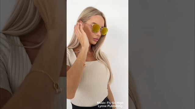 Солнцезащитные металлические очки "Summer Gold" от Timbersun c поляризацией #sunglasses