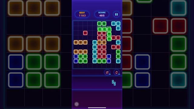 Glow Block Puzzle?Glow Themed Classic Block Puzzle #02 - Gameplay Walkthrough (iOS, Android)