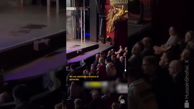 Former US Secretary of State Hillary Clinton protested during 74th Berlin Film Festival