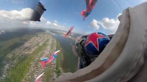 Полет «Стрижей» (10.07.2021.): видео из кабины