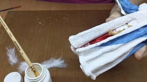 Борода Деда Мороза из ваты