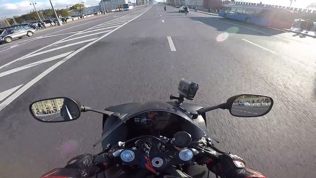 На мотоцикле в Москве по пробкам - Мототоксикоз (без монтажа) Yamaha R1 смотреть онлайн