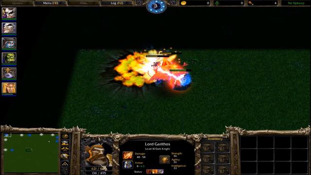 Warcraft 3 - Kael VS Lord Garithos (Level 10 Heroes)
