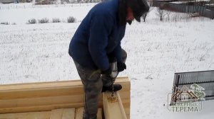 Установка деревянных нагелей