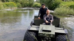 Вездеход Konga. Заплыв на шинах Трэкол 1300х600.