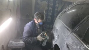 Моё первое видео на РУТЮБЕ, подготовка авто к покраске в круг.